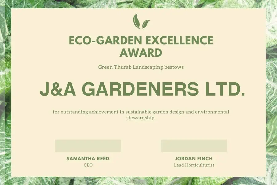 Garden Design and Envinronmetal stewardship
