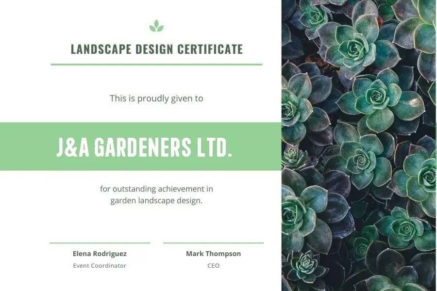 Garden Landscape Design Award