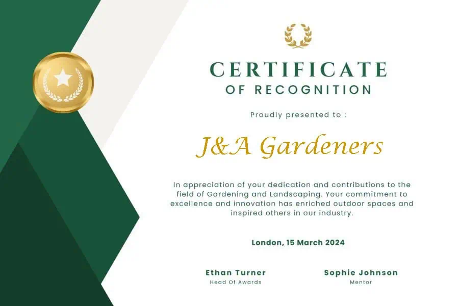 Gardening and Landscaping Award for Excellence in Eco-Friendly Landscaping